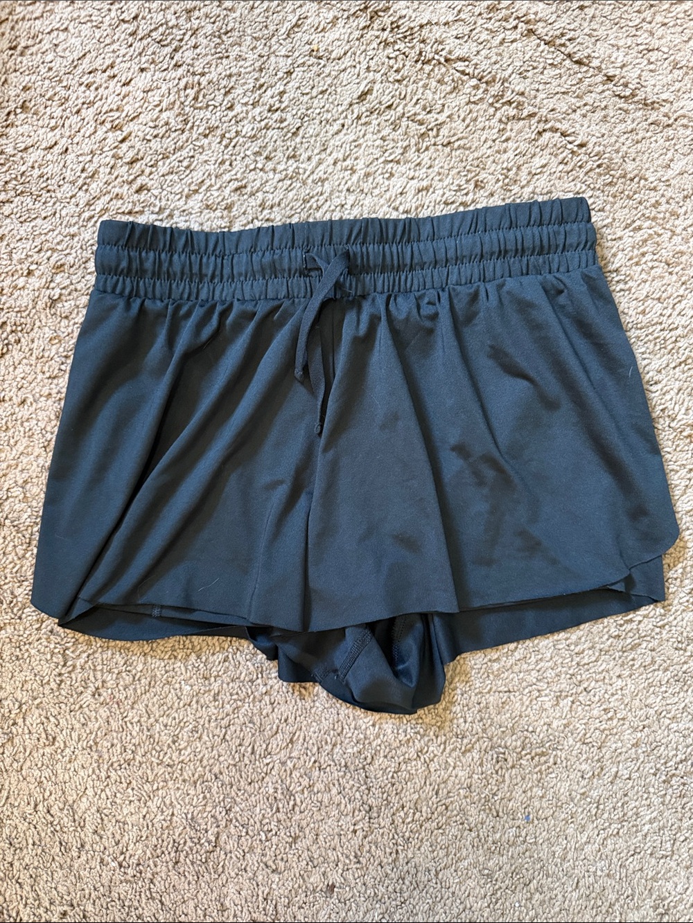 Yogalicious Black Girls' Butterfly Shorts with Drawstring